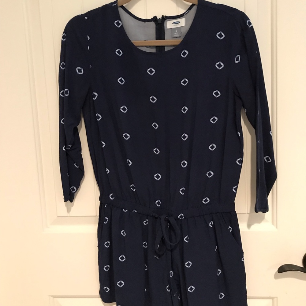 Navy Romper